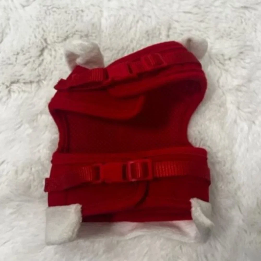 Dog Santa/Christmas Harness in Red, White & Black by Martha Stewart-Size X-Small